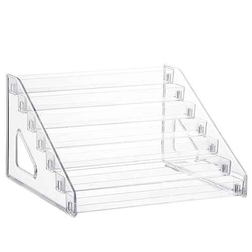 Pero Pero Nail Polish Organizer Acrylic Display Rack for Nail Polish Holder Sunglasses Organizer Essential Oils Holder Clear Eyeglasses Display Case Makeup Organizer