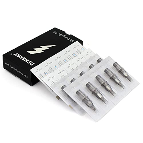 Denergy Tattoo Needle Cartridges Standard with Membrane Safety Cartridges Pro for Tattoo Artists Round Liner/Round Shader/Curved·Round Magnum Shader/Magnum Shader 20Pcs(1205RS)