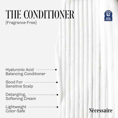 N?cessaire The Hair Duo - Shampoo and Conditioner Set 2 x Full-Size. The Shampoo + The Conditioner. Hyaluronic Acid + Vitamin B Complex. Fragrance-Free. Approved by the National Eczema Association.