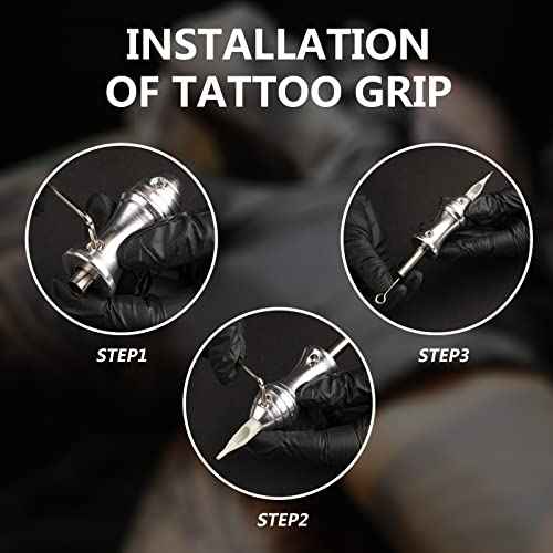 Solong Complete Tattoo Kit 4 Pro Machine Guns Power Supply Foot Pedal Needles with Carry Case TK465-US