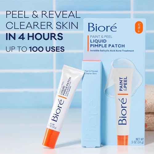 Bior? Paint & Peel Liquid Pimple Patch, Invisible Pimple Patch with Salicylic Acid, Up to 100 Uses, .5 Oz