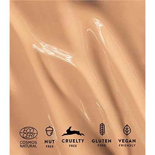 M?DARA Organic Skincare | Skin Equal Soft Glow Foundation SPF15 Sand 40-30 ml, Mineral foundation with hyaluronic acid, Buildable medium coverage, Dewy foundation, Vegan, COSMOS natural certified