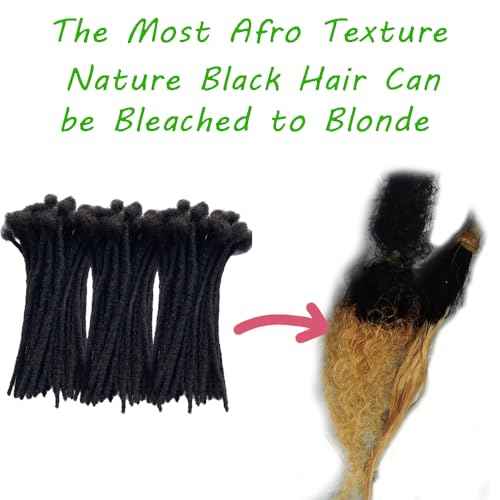 100% Human Hair Dreadlocks Handmade Locs Samll Size 0.4cm Width Pencil Size 60 per Bundles Natural Black #1B 6inch