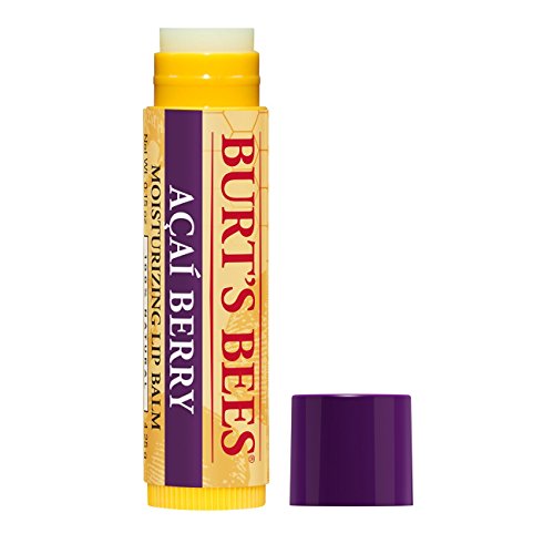 Burt's Bees 100% Natural Moisturizing Lip Balm, Acai Berry with Beeswax & Fruit Extracts - 12 Tubes