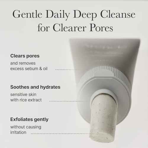 ARENCIA Rice + LHA Pore Control Rice Cake Cleanser with Salicylic Acid - Deep Cleansing, Gentel Exfoliation, All skin types, 5.29 oz