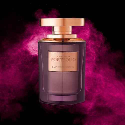 Al Haramain Portfolio Euphoric Roots - Arabian Perfume for Women - Floral Fruity Fragrance with Rose, Jasmine, Citrus, Amber, Musk - Arabic Long Lasting Scent - Eau de Parfum - 2.5 oz EDP Spray