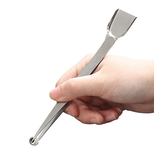 1 Piece Stainless Steel Tweezer with Shovel Stainless Steel Handy Tweezer with Shovel Diamond Gem Tweezers Jewelry Tweezers with Scoop Gems Pick Up Beads Tools for Beads Gems Diamond