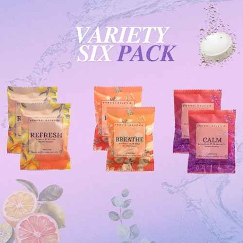 Shower Steamers - Assorted Aromatherapy 6 Pack - Gift for Her, Shower Gifts, Birthday Gifts for Mom, Home Warming, Gift Ideas