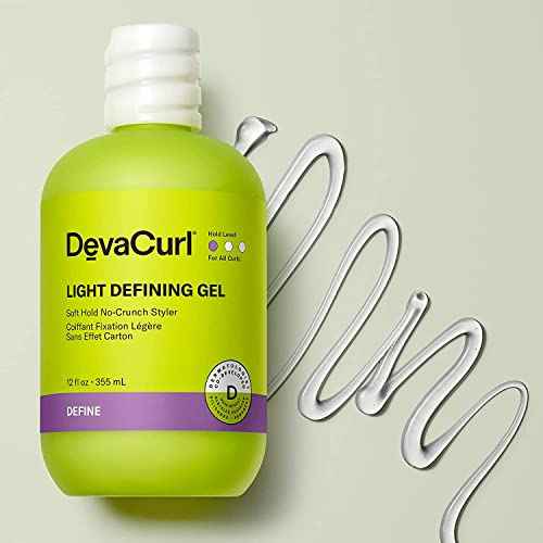 DevaCurl Light Defining Gel Soft Hold Non-Crunch Styler | Non-Flaking Formula | Brings Natural Texture | All Curl Types