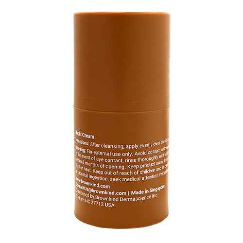 Night Cream ? Restorative Overnight Moisturizer for Melanin-Rich Skin, Firms, Hydrates & Improves Texture, Dermatologist-Designed, 50ml