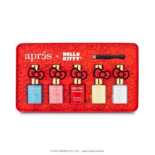 APR?S x Hello Kitty¢ç Cat Eye Gel Color Magnetic Gel Nail Polish, Set of 5 10ml