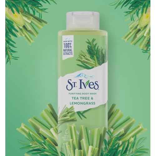 St. Ives Purifying Body Wash Tea Tree And Lemongrass 22 Fl oz - PACK OF 2