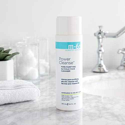 m-61 Power Cleanse | Pore-Purifying Glycolic Cleanser with Tea Tree And Vitamin B5. For Combination to Oily Skin. Dermatologist and Allergy Tested, 8.4 Fl Oz