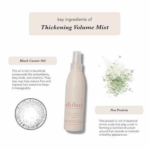 SHIBUI Thickening Volumizing Mist, Adds Volume, Bounce & Shine, Color-Safe, Vegan & Sulfate-Free, 6.5 Fl Oz