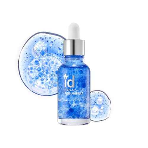 idplacosmetics EXO-V Plus Ampoule 1.01 fl.oz (30ml) ? Korean Microneedling Serum for Smoother, Plumper Skin, 99.9% 100.4 nm Encapsulated Exosome + NMN, for Microneedle Roller (250?m)