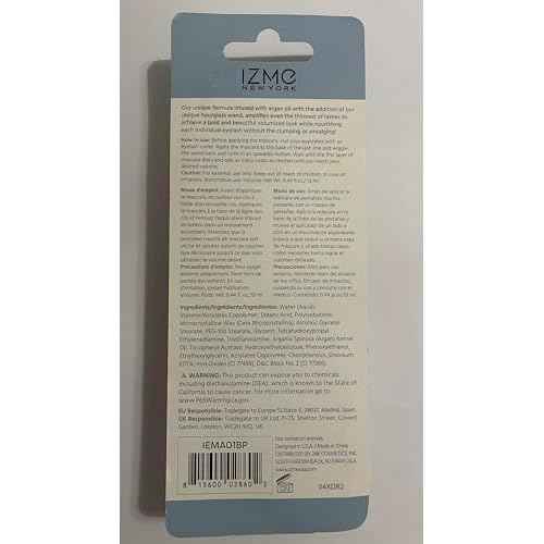 IZME New York Argan Oil Mascara Extra Volume Black/ 0.44 fl.oz/13 ml, Gold