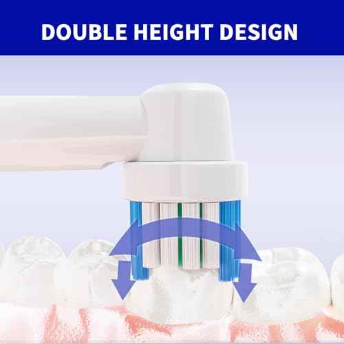 16 Pack Replacement Heads Compatible with Oral B Braun Electric Toothbrush Pro 1000/9000/ 5000/3000/8000