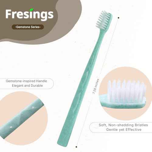 100 Pack Premium Disposable Toothbrush with Tongue Scraper ? Individually Wrapped Bulk Travel Toothbrushes, Soft Bristles for Guests, Hotel, Vacation Rental, Home & On The Go,4 Colors