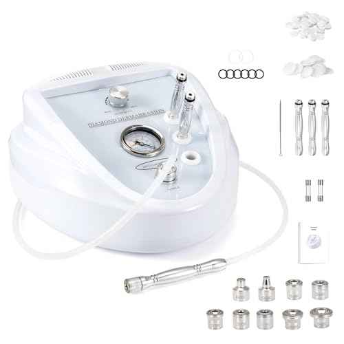 UNOISETION Diamond Microdermabrasion Machine Professional, Upgraded Facial Vacuum Dermabrasion for Exfoliation & Radiant Skin, Microdermabrasion Tool for Salon Personal Skin Care