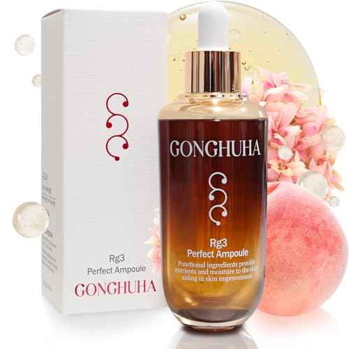 RG3 Perfect Ampoule Intensive Anti-Aging Skincare with Red Ginseng for Even Skin Tone, Wrinkle Reduction, and Enhanced Elasticity ? 45ml