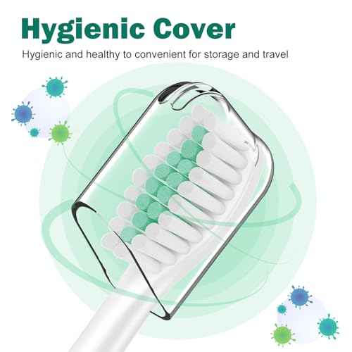 Toothbrush Heads for Philips Sonicare Replacement Brush Heads Medium Soft Dupont Bristles Electric Toothbrush Replacement Heads Fit E-Series Essence Xtreme Elite Advance and CleanCare, 6 Pack