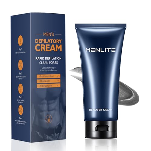 Hair Remover Body Cream, Quick and Easy Skin Friendly Hair Remover for Men & Women, Suitable for Arms Legs Chest and Public Area, Painless, Soothing(Grey, 3.38 Fl Oz (Pack of 1))