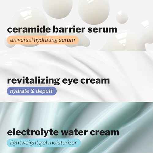 Cocokind Hydration Heros Set | Milky Ceramide Hydrating Serum, Eye Cream with Cooling Metal Applicator Tip, Lightweight Electrolyte Moisturizer | Hydrate, De-Puff, Calm, Balance | 3 Count