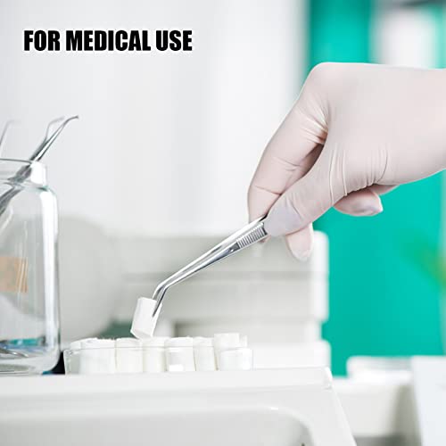 Stainless Steel Tweezers, with Curved Serrated Tip Multipurpose Sewing Machine Tweezers Forceps for Craft Repairing (10PCS)