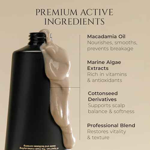 HADAT Hydro Spa Hair Treatment ? Professional Hair Mask for Deep Moisturizing Repair and Shine ? Macadamia Oil ? Salon Quality for Dry Damaged Color-Treated Hair ? Israeli Haircare (8.45 Fl Oz)