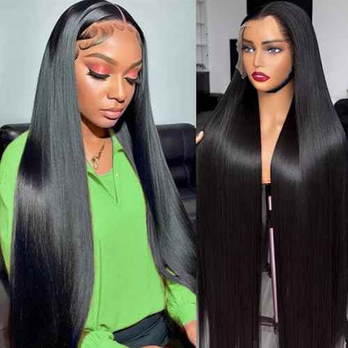 26inch 13x6 Human Hair Lace Front Wigs for Women Straight Hd Lace Front Wigs Human Hair 100 Percent Human Hair Wig Glueless Wigs Natural Color