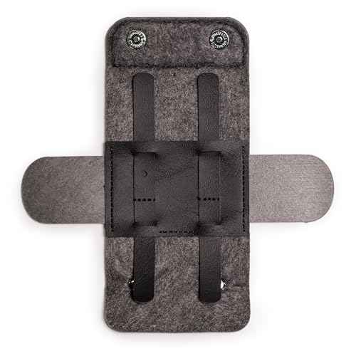 The Henson Shaving Razor Case - Vegan Leather and Merino Wool