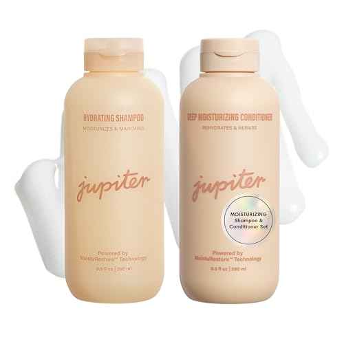 Jupiter Hydrating Shampoo and Conditioner Set ? Moisturizing, Nourishing, and Strengthening Hair Care ? Daily Scalp & Hair Hydration ? Color-Safe, Sulfate-Free, Paraben-Free, 9.5 fl. oz. each