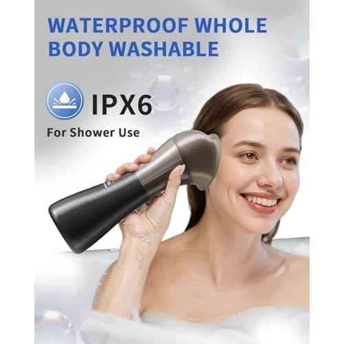 Ear Wax Removal Kit with Integrated Waste Tank, Safe Water Ear Cleaner with Temperature Sensor, 4 Pressure Modes for Varying Earwax Levels ? Effective Smart Electric Ear Cleaning for Family Use