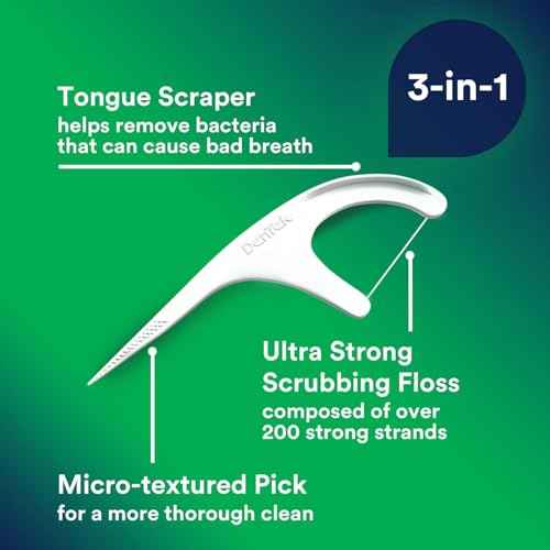 DenTek Triple Clean Advanced Clean Floss Picks 90 Count (Pack of 12)