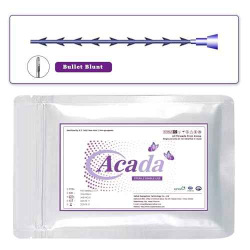 PHYMAT ACADA Pdo Threads for Face Lift Cog 18G100mm Pdo Fishbone Thread Bullet Blunt Cog Threads for Face Lift 20Pcs