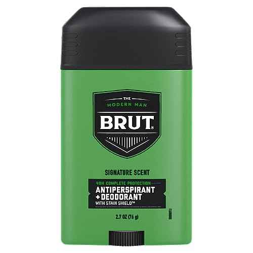 Brut Deodorant Signature Fragrance 2.7 oz / 76 g (Pack of 6)