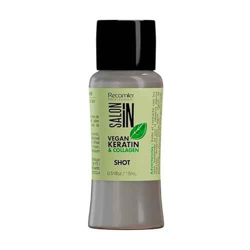 RECAMIER Hair Shot Intensive Treatment Single Shot with Keratin Collagen Vegan 0.51 FL OZ | PROFESSIONAL, SALON, IN, 15 ML