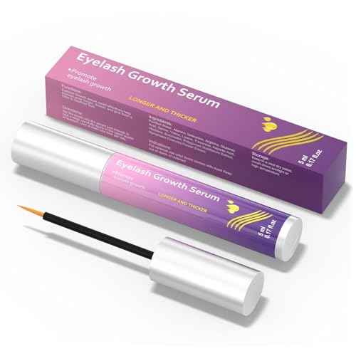 Premium Eyelash Growth Serum, Thicker, and Fuller Lashes, Non-Irritating Formula- Brown