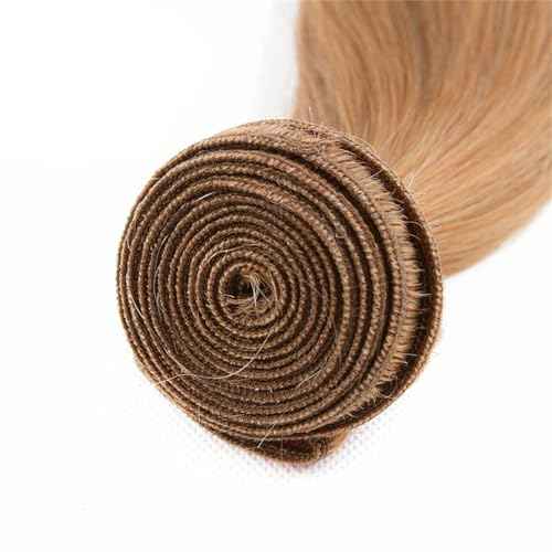 Honey Blonde Bundles Color 27 Straight Human Hair Bundles Blonde Human Hair Brazilian Remy Mixed Length Double Weft Straight Hair 28 30 32 inch