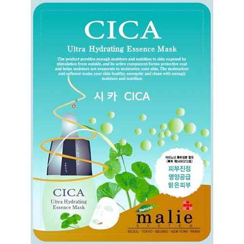 100 pcs Vegan Combo, Ultra Hydrating Essence Mask, Korean Facial Mask Sheet (10 x 10 Types), Made in Korea