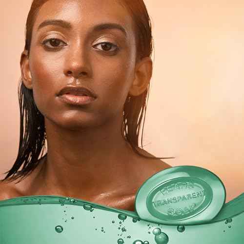 Pears Glycerin Soap Bar Variety 3-Pack, Transparent Green, Blue, and Amber Bars for Soft, Glowing Skin, 4.4 Oz Ea