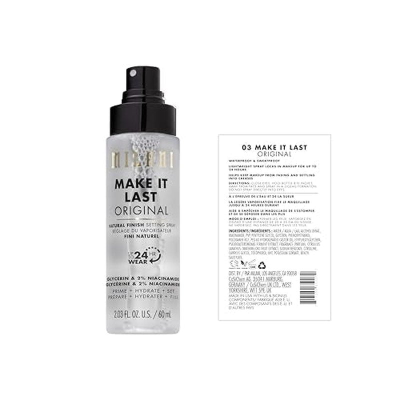 Milani Setting Spray + Primer 2.03 FL oz Make It Last
