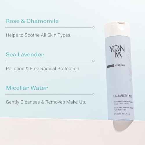 Yon-Ka Eau Micellaire Micellar Water and Cleansing Makeup Remover Gentle Face Wash with to Remove Impurities Hydrate Paraben-Free