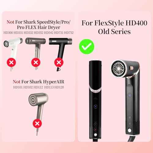 Large Diffuser for Shark Flex Style Attachment, 6 Inch Curl-Defining Diffuser Attachment Compatible With Shark FlexStyle HD400 Series, Faster Drying Styling Tool for Wavy, Curly, Coily Hair