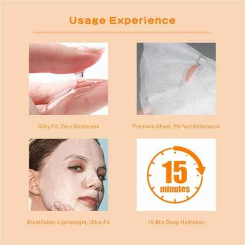 18 Pack Collagen Face Masks Skincare Bulk,Hydrating Spa Face Mask Beauty for Sensitive Skin,Sheet Mask for Skin Care, Facial Mask Sets Birthday Party Gifts for Women/Teen Girls/Kids