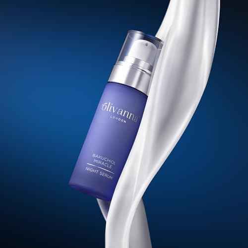Bakuchiol Miracle Night Serum - Retinol Serum for Face - Restores Luminosity, Firms, Plumps and Hydrates Skin - Facial Moisturizer - 1 oz