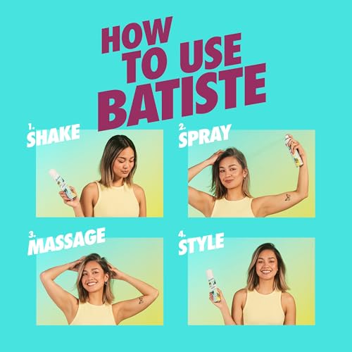 Batiste Dry Shampoo, Rose Gold, Refresh Hair and Absorb Oil Between Washes, Waterless Shampoo for Added Hair Texture and Body, 5.71 oz Dry Shampoo Bottle
