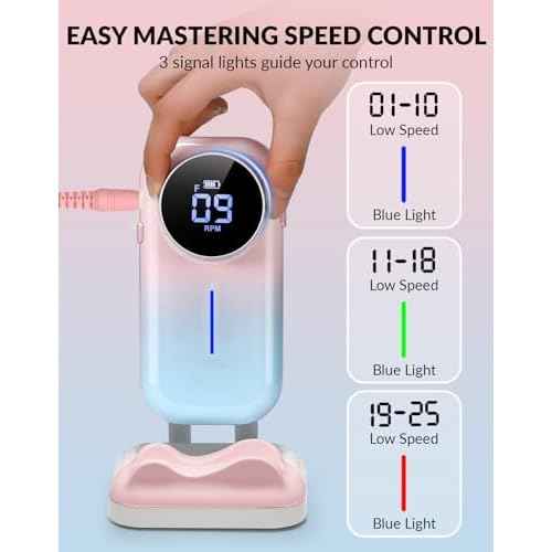 BAOSHISHAN Professional Nail Drill Machine, 20000RPM Electric Cordless Nail Drill with Base Pen Holder, Rechargeable Nail File 11 Drill Bits for Remove Gel Acrylic Nail
