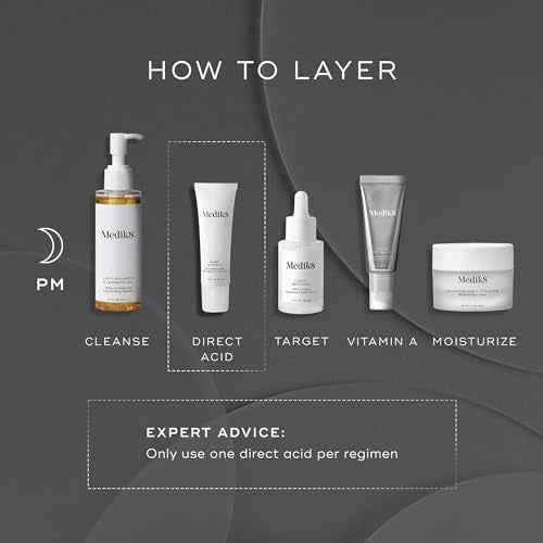 Medik8 Sleep Glycolic - Exfoliating Glycolic Acid At Home Face Peel - Night Cream for Face - Night Peel with Glycerin and Korean Clover - 1.0 oz