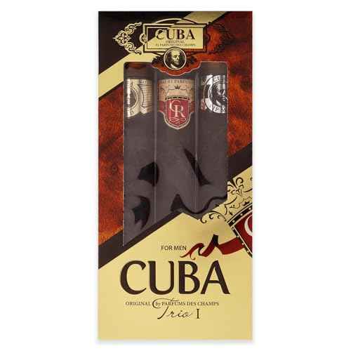 Cuba Trio Best 1 Gift Set |(3 x 1.17 Oz Eau De Toilette Spray) Gold, VIP, Royal | Fragrance For Men